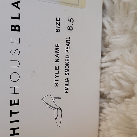 WHBM Emilia Smoked Pearl Heels - Picture 8 of 8